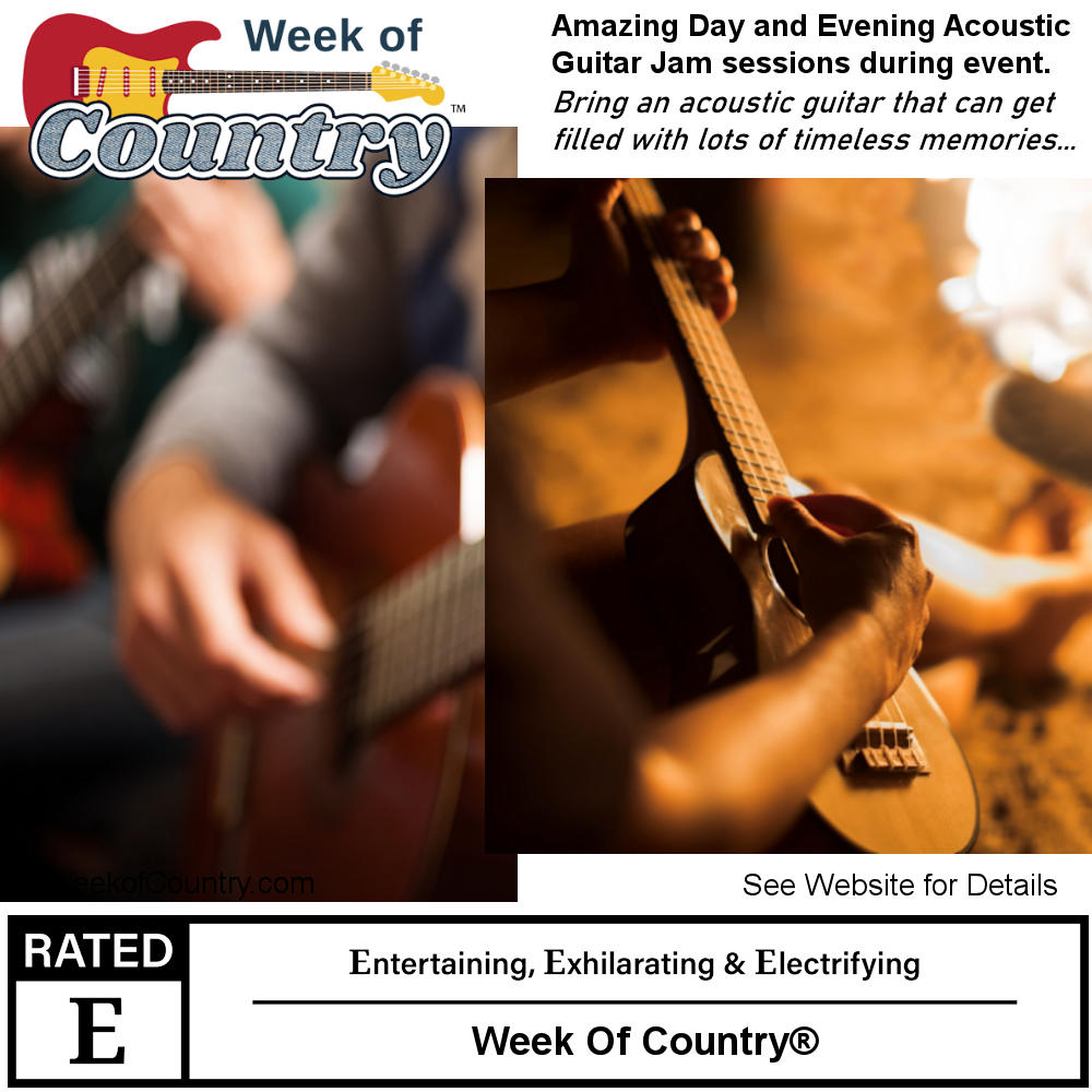 Bring your acoustic guitar for jam sessions with others.